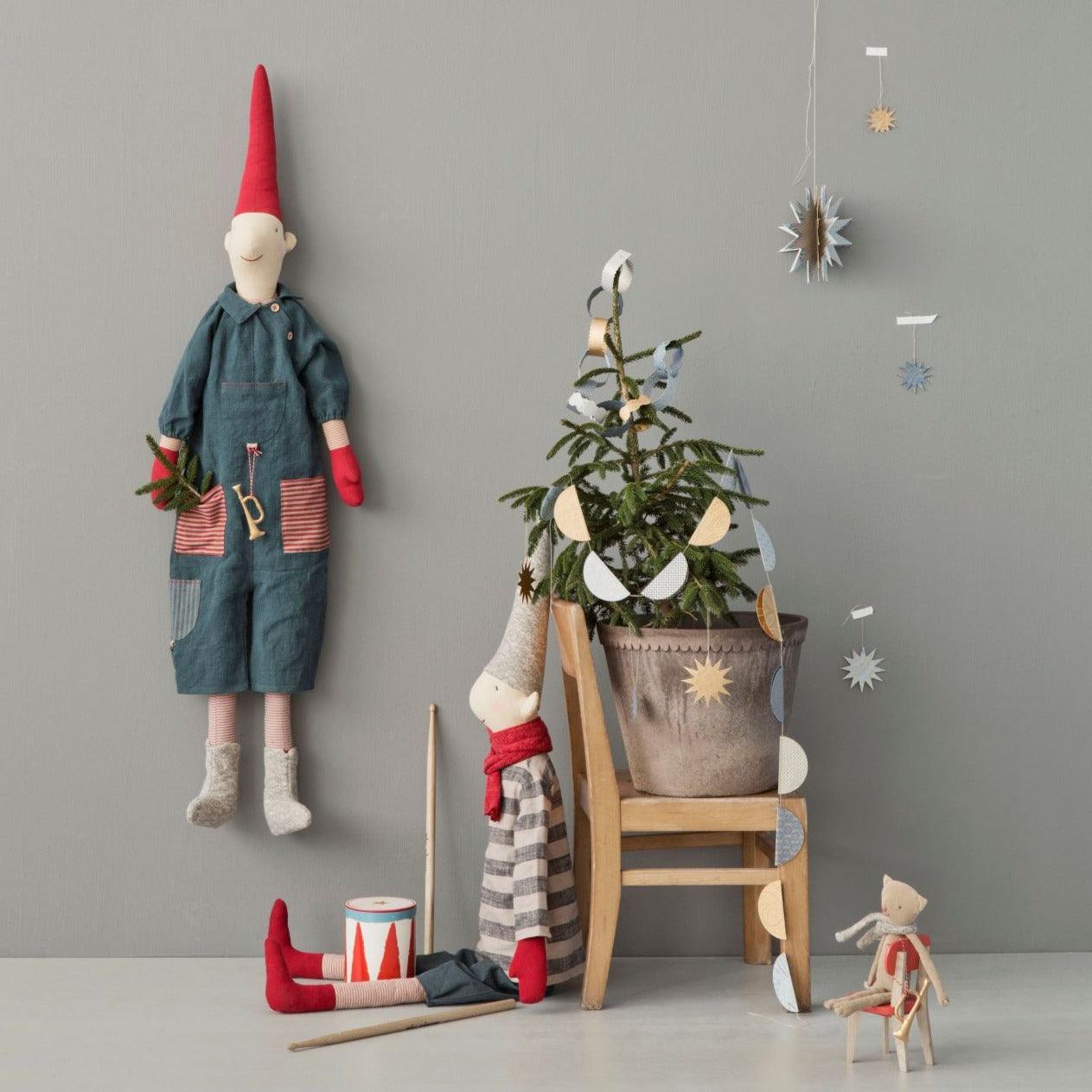 Maileg: dekoracja bożonarodzeniowa Bobbles on String Blue - Noski Noski