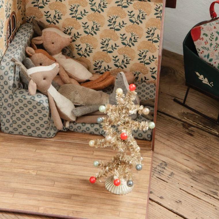 Maileg: dekoracja bożonarodzeniowa Christmas Tree Small Gold - Noski Noski