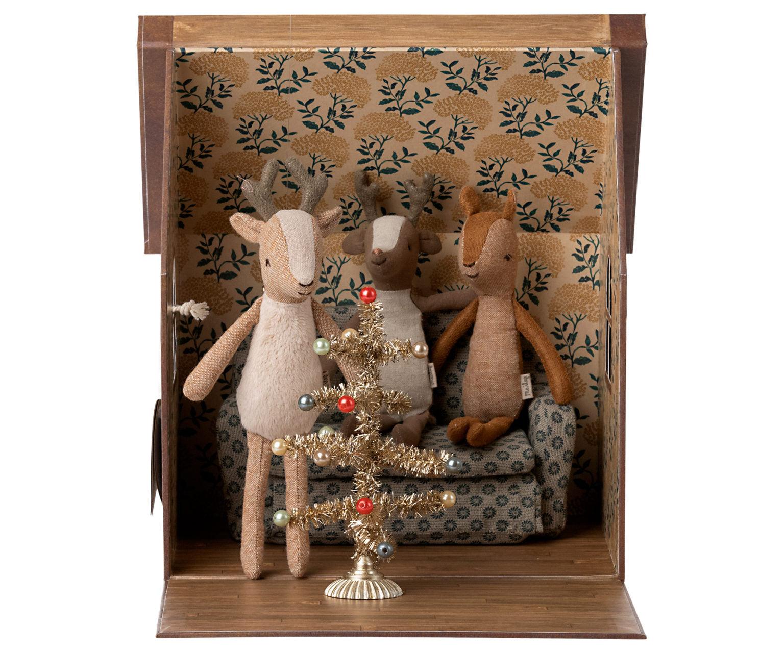 Maileg: dekoracja bożonarodzeniowa Christmas Tree Small Gold - Noski Noski