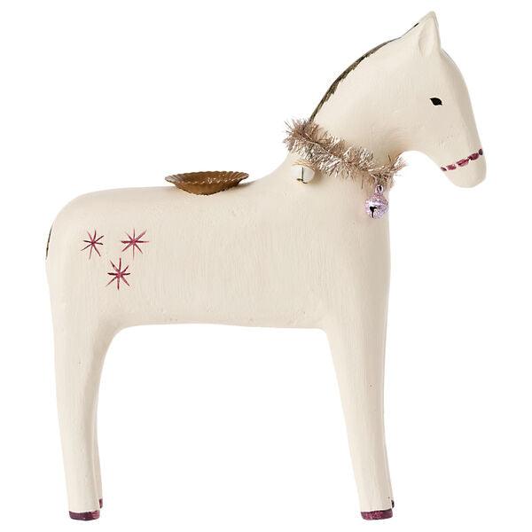 Maileg: dekoracja bożonarodzeniowa Wooden Horse Large - Noski Noski