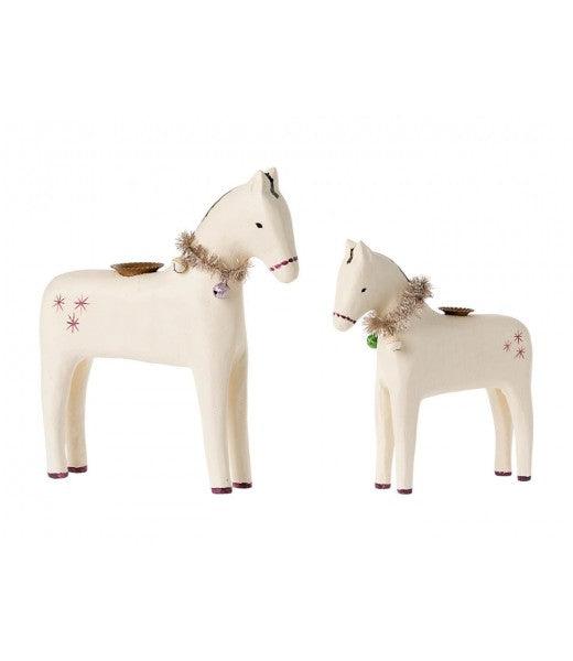 Maileg: dekoracja bożonarodzeniowa Wooden Horse Small - Noski Noski