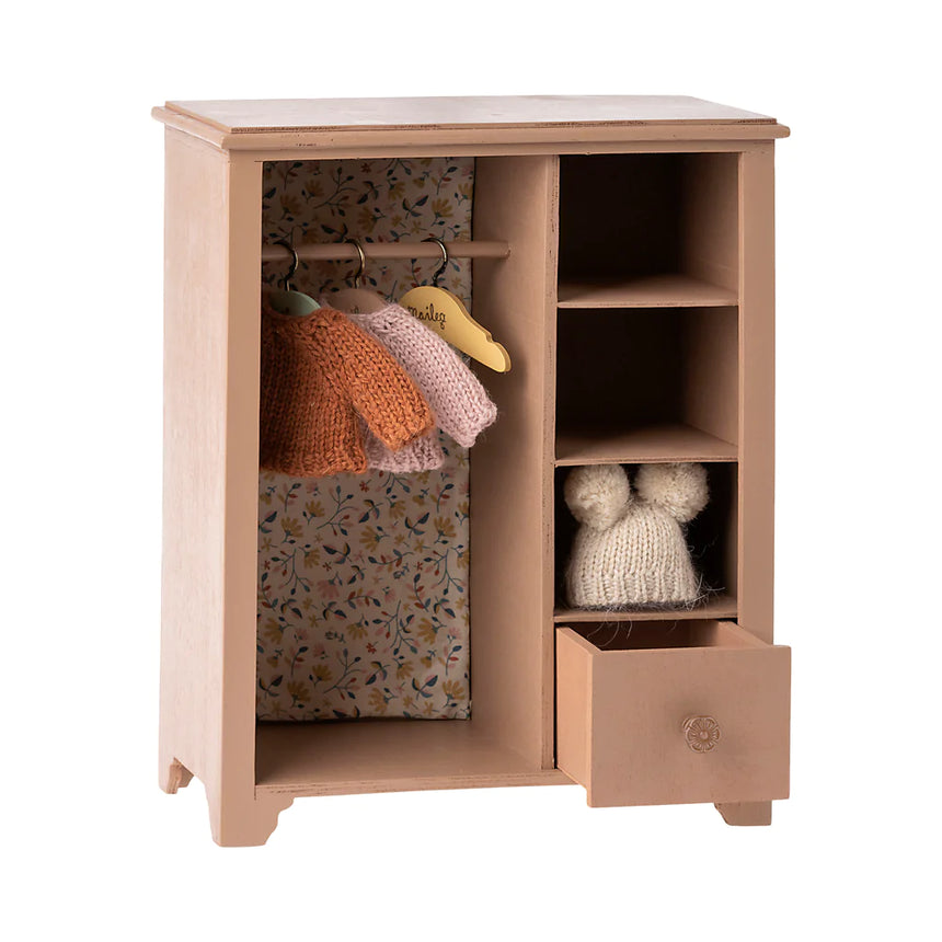 Maileg: duża szafa z wieszakami Wardrobe - Noski Noski