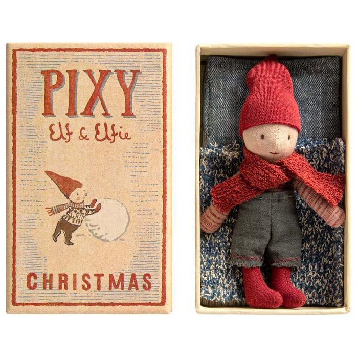 Maileg: elf w pudełeczku Pixy Elf in Box - Noski Noski