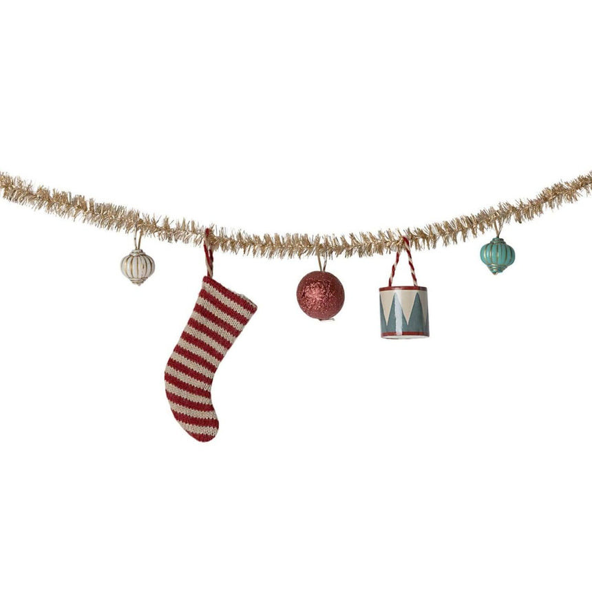 Maileg: girlanda świąteczna Christmas Gold Small - Noski Noski