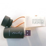 Maileg: latarka dla myszki Black Flashlight - Noski Noski