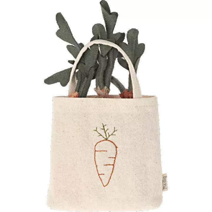 Maileg: marchewki w torbie Carrots in Shopping Bag - Noski Noski