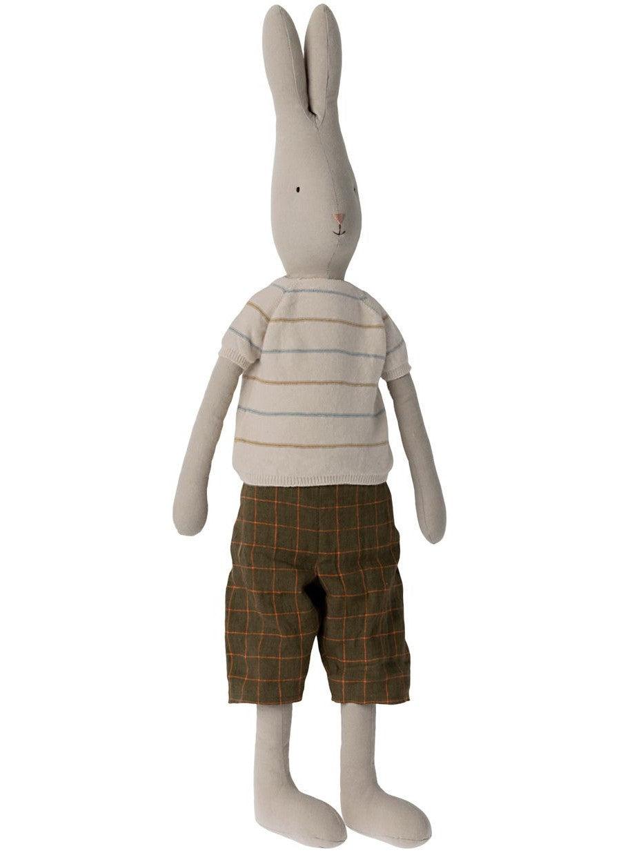 Maileg: maskotka duży królik w koszulce z dzianiny 75 cm - Noski Noski