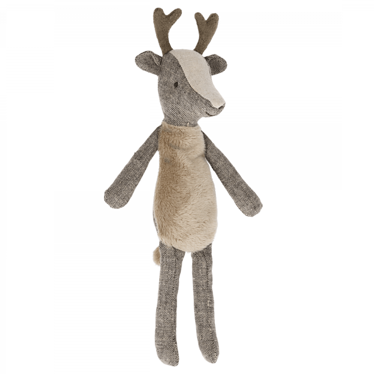 Jelonek Maileg Tata Deer Father - maskotka jelonek, przytulanka z naturalnych tkanin, idealna dla dzieci, do zabawy i snu.