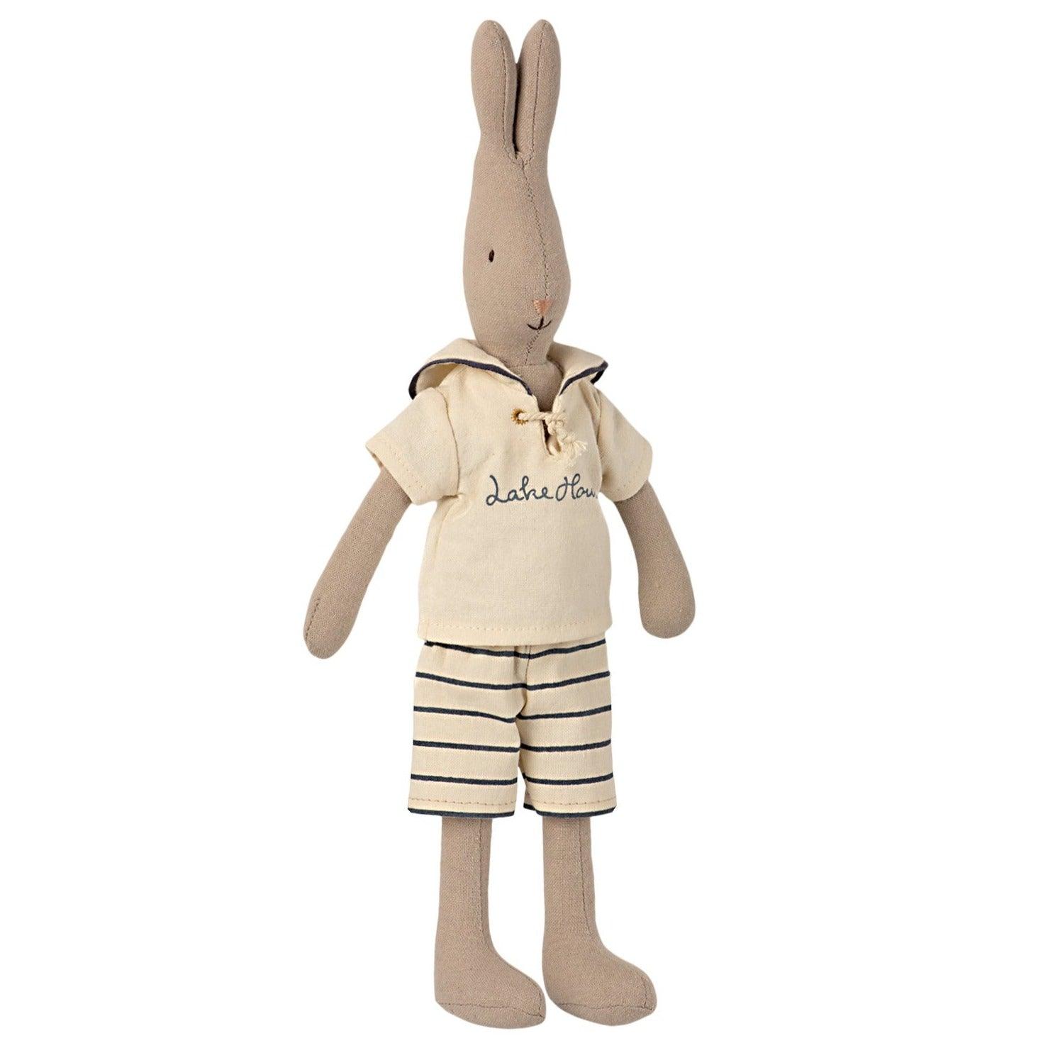 Maileg: maskotka królik w stroju marynarskim Off-White 32 cm - Noski Noski