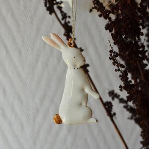 Maileg: metalowa ozdoba siedzący zajączek Easter Bunny 1 szt. - Noski Noski