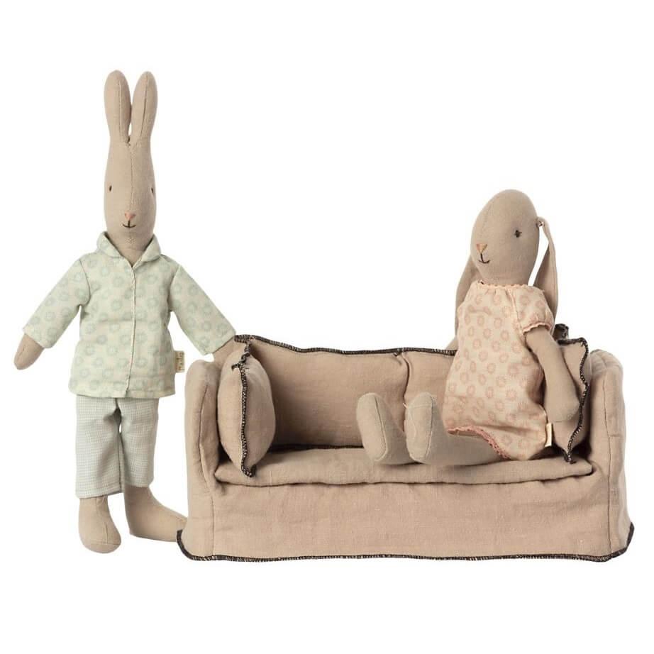 Maileg: miękka kanapa dla przytulanek Miniature Couch - Noski Noski