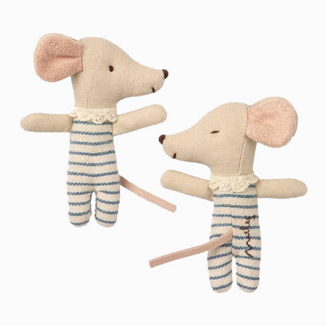 Maileg: myszka dzidziuś w pudełku Baby Mouse in Box Sleepy/ Wakey 8 cm - Noski Noski