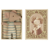 Maileg: myszka dzidziuś w pudełku Mouse in Box Sleepy/ Wakey 8 cm - Noski Noski