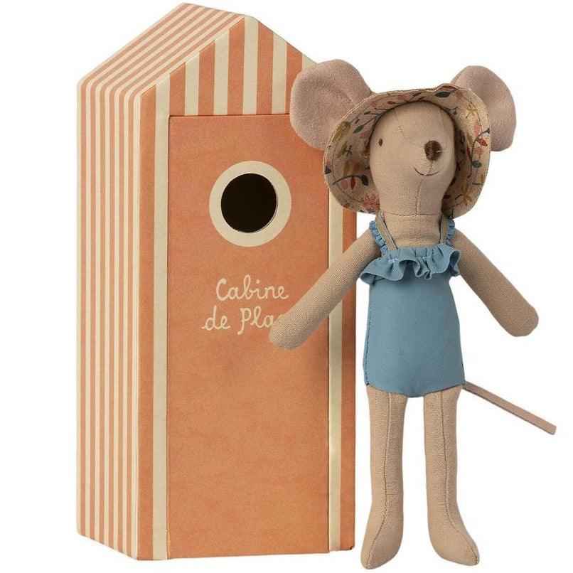 Maileg: myszka mama Mum in Cabin de Plage 15 cm - Noski Noski