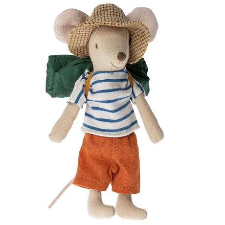Maileg: myszka podróżnik Hiker Mouse Big Brother 13 cm - Noski Noski