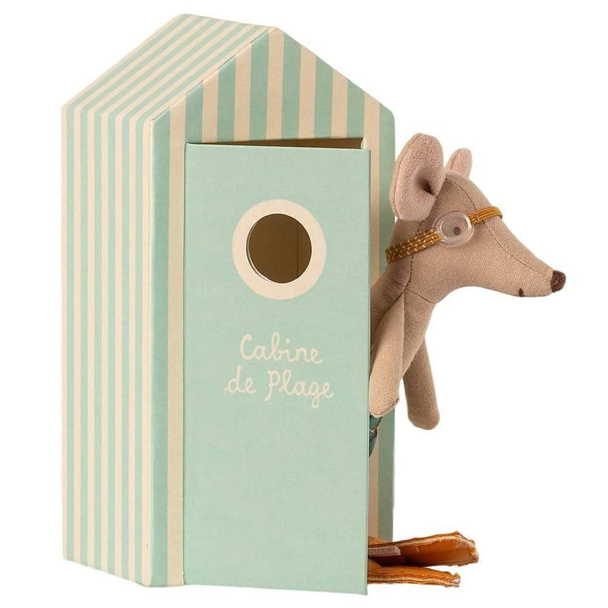 Maileg: myszka starszy brat Big Brother in Cabin de Plage 13 cm - Noski Noski