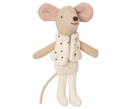 Maileg: myszka tancerz w pudełku Dancer in Box Little Brother 10 cm - Noski Noski