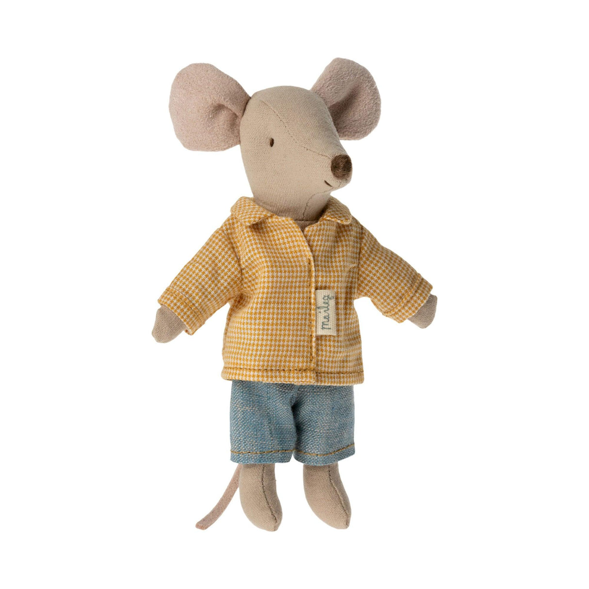 Maileg: myszka w pudełku Big Brother Mouse in Matchbox 13 cm - Noski Noski