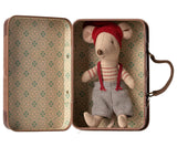 Maileg: myszka w walizce Christmas Mouse in Suitcase Little Brother - Noski Noski