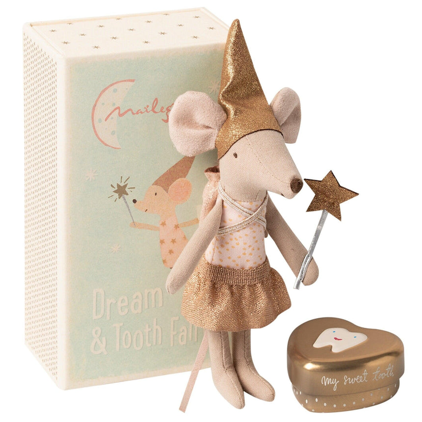 Maileg: myszka wróżka zębuszka Tooth Fairy Big Sister 13 cm - Noski Noski