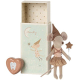 Maileg: myszka wróżka zębuszka Tooth Fairy Big Sister Rose 13 cm - Noski Noski