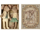 Maileg: myszki bliźniaki w pudełku Royal Twins Mice in Matchbox 11 cm - Noski Noski