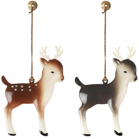 Maileg: ozdoba choinkowa bambi z porożem Metal Ornament 1 szt. - Noski Noski