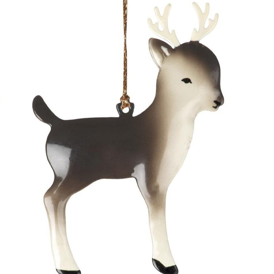Maileg: ozdoba choinkowa bambi z porożem Metal Ornament 1 szt. - Noski Noski