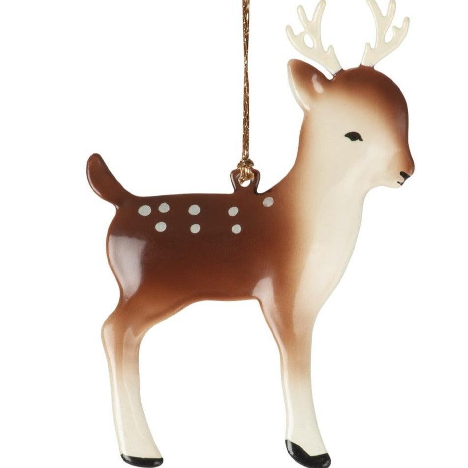 Maileg: ozdoba choinkowa bambi z porożem Metal Ornament 1 szt. - Noski Noski