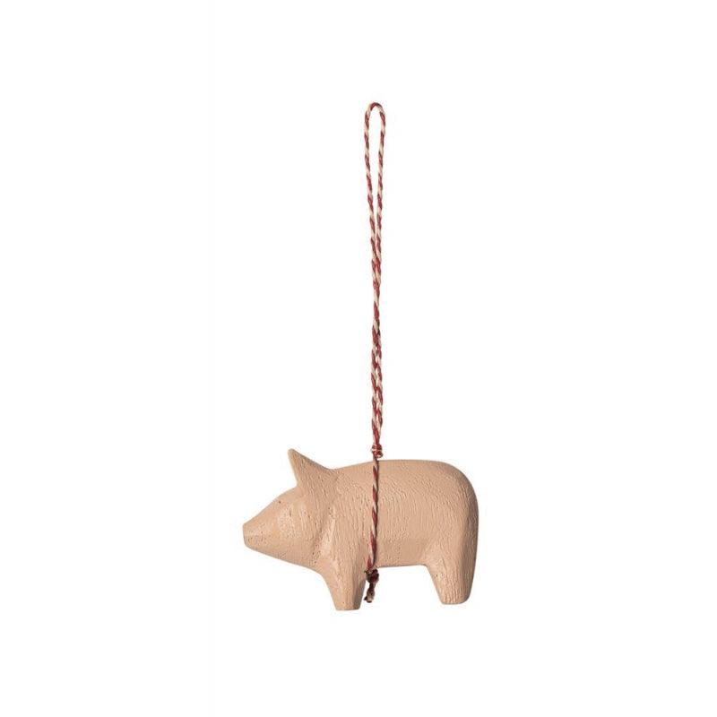 Maileg: ozdoba choinkowa świnka Wooden Pig Ornament 1 szt. - Noski Noski
