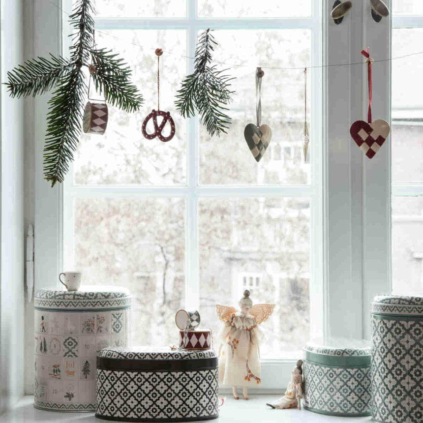 Maileg: ozdoby choinkowe w pudełku Peter's Christmas 4 szt. - Noski Noski