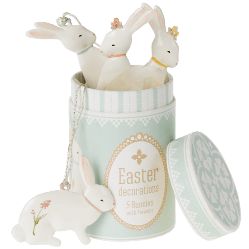 Maileg: ozdoby wielkanocne Easter Bunny Ornaments 5 szt. - Noski Noski