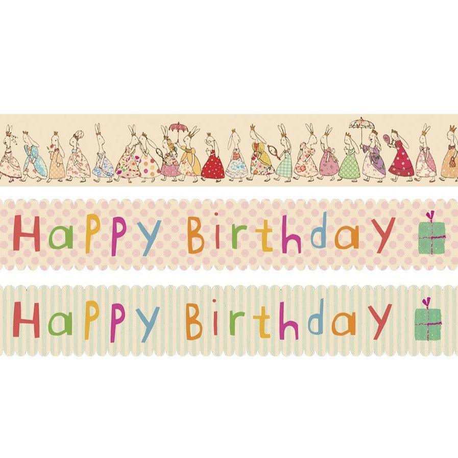 Maileg: papierowa taśma Happy Birthday Masking Tape - Noski Noski