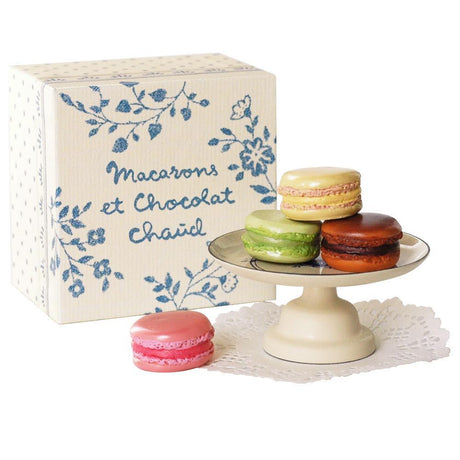 Maileg: patera z makaronikami Macarons et Chocolat Chaud - Noski Noski
