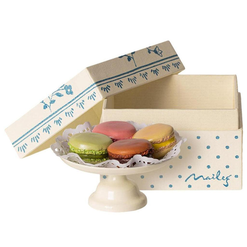 Maileg: patera z makaronikami Macarons et Chocolat Chaud - Noski Noski