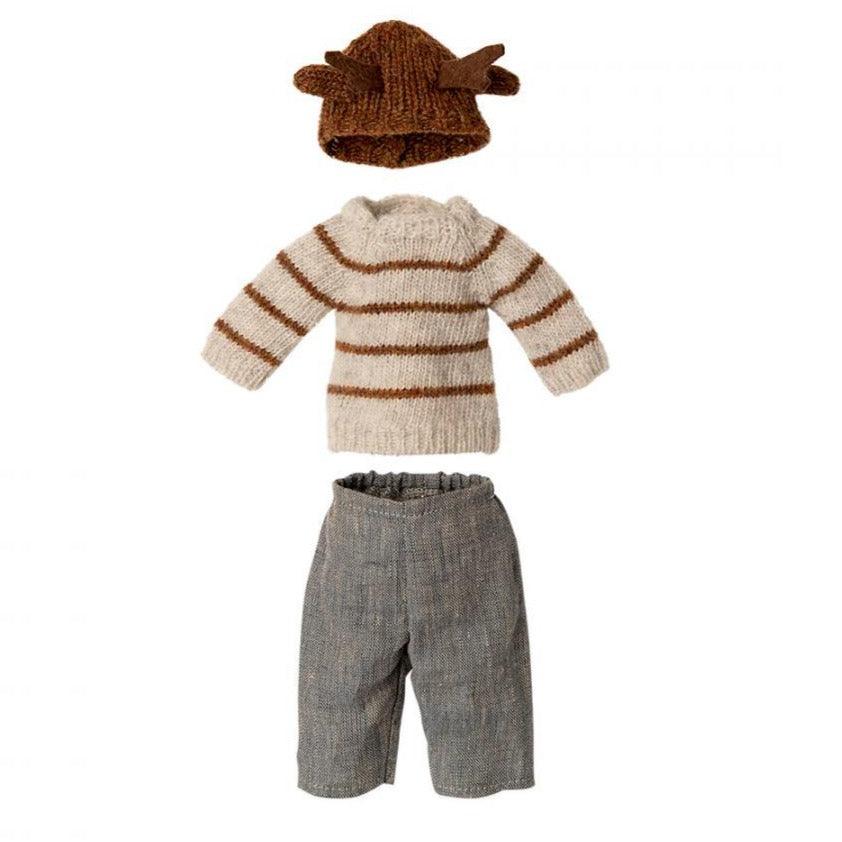 Maileg: przytulanka myszka Bambi Boy Mouse Medium 31 cm - Noski Noski