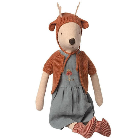Maileg: przytulanka myszka renifer Reindeer Mouse Maxi 50 cm - Noski Noski