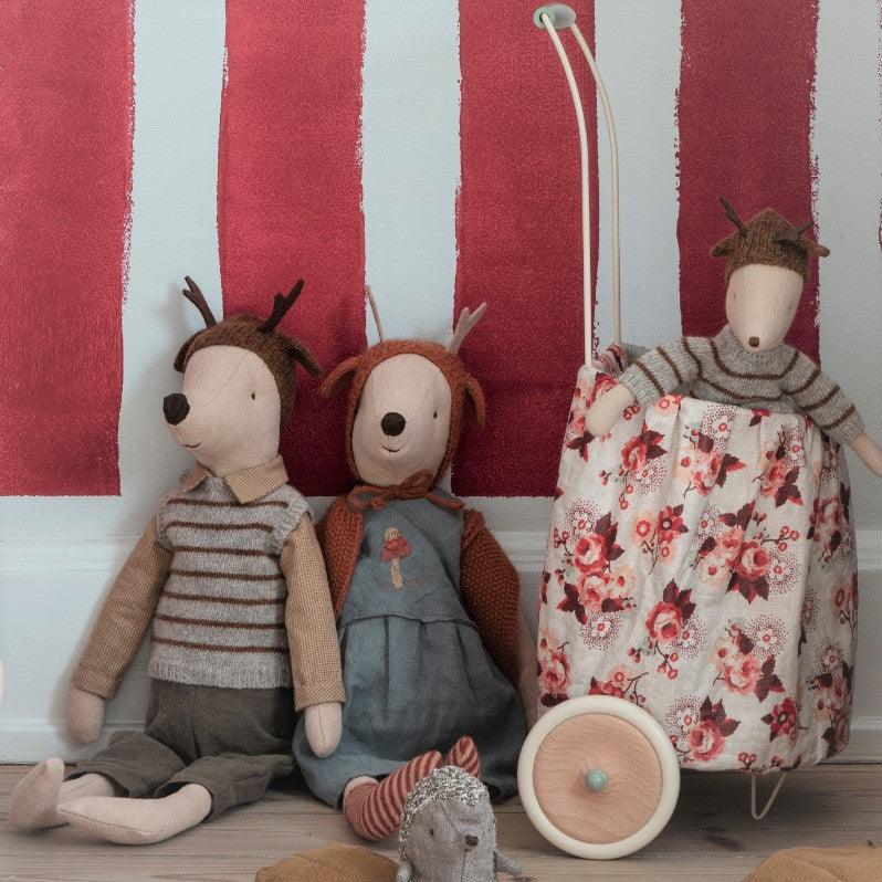 Maileg: przytulanka myszka renifer Reindeer Mouse Maxi 50 cm - Noski Noski