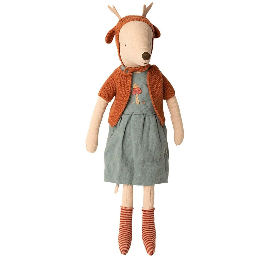 Maileg: przytulanka myszka renifer Reindeer Mouse Maxi 50 cm - Noski Noski