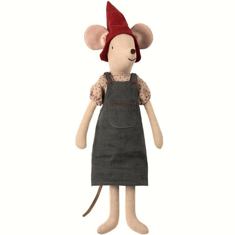 Maileg: świąteczna myszka Girl Medium 37 cm - Noski Noski