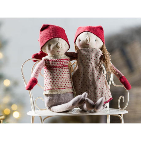 Maileg: świąteczna przytulanka Winter Friends Pixy Boy - Noski Noski