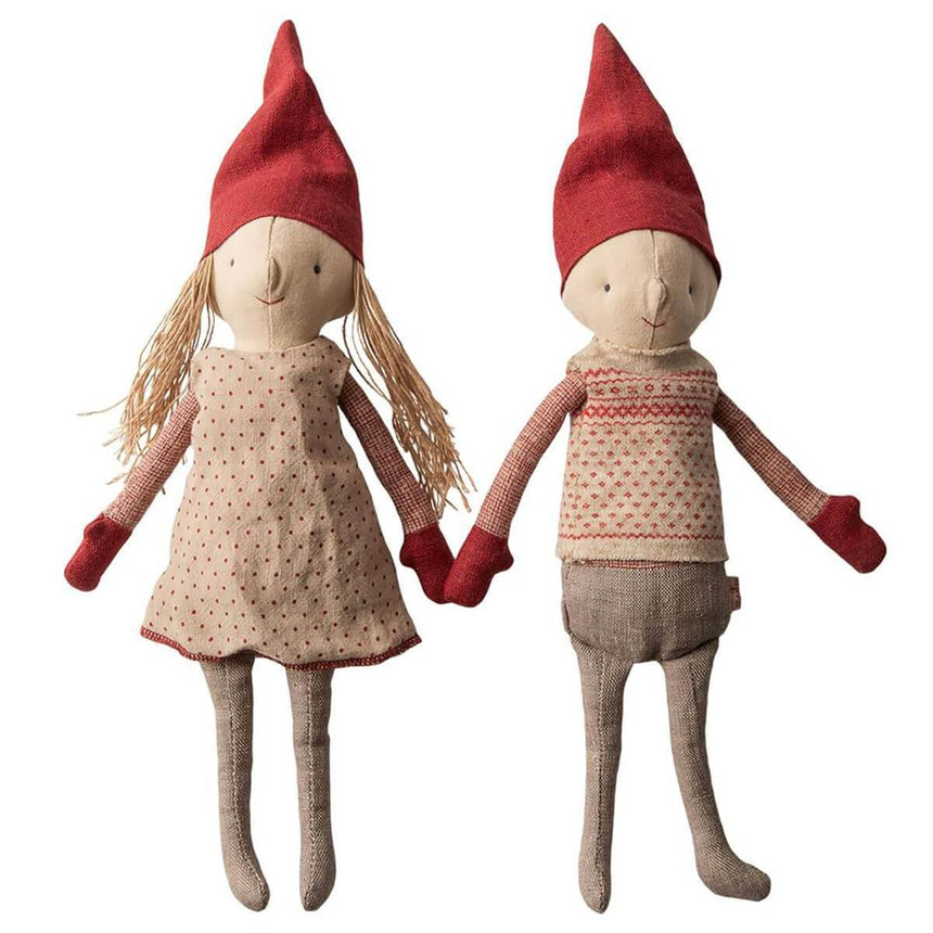 Maileg: świąteczna przytulanka Winter Friends Pixy Girl - Noski Noski