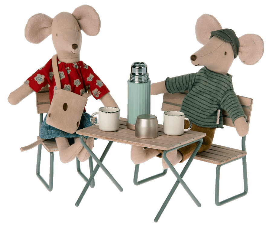 Maileg: termos i kubki dla myszek Miniature Thermos and Cups - Noski Noski