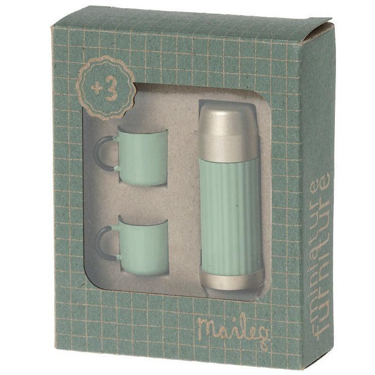 Maileg: termos i kubki dla myszek Miniature Thermos and Cups - Noski Noski