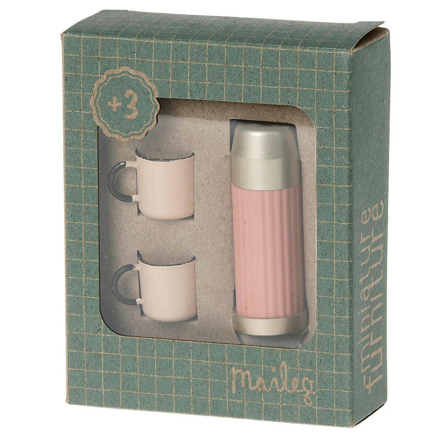 Maileg: termos i kubki dla myszek Miniature Thermos and Cups - Noski Noski