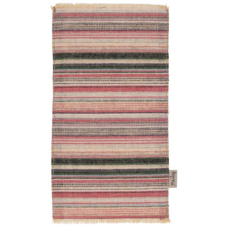 Maileg: tkany dywanik w paski Miniature Rug - Noski Noski