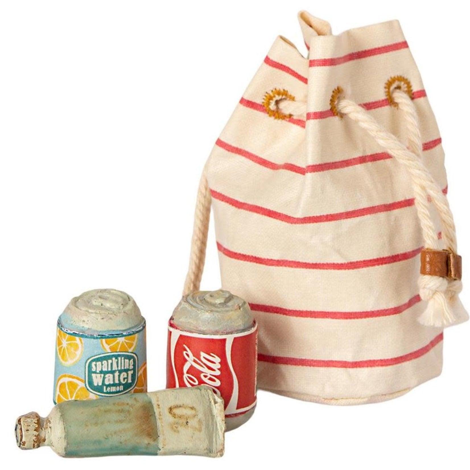 Maileg: torba plażowa Bag with Beach Essentials - Noski Noski