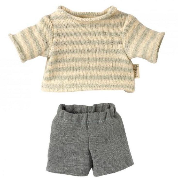 Maileg: ubranko dla misia Blouse & Shorts for Teddy Junior - Noski Noski