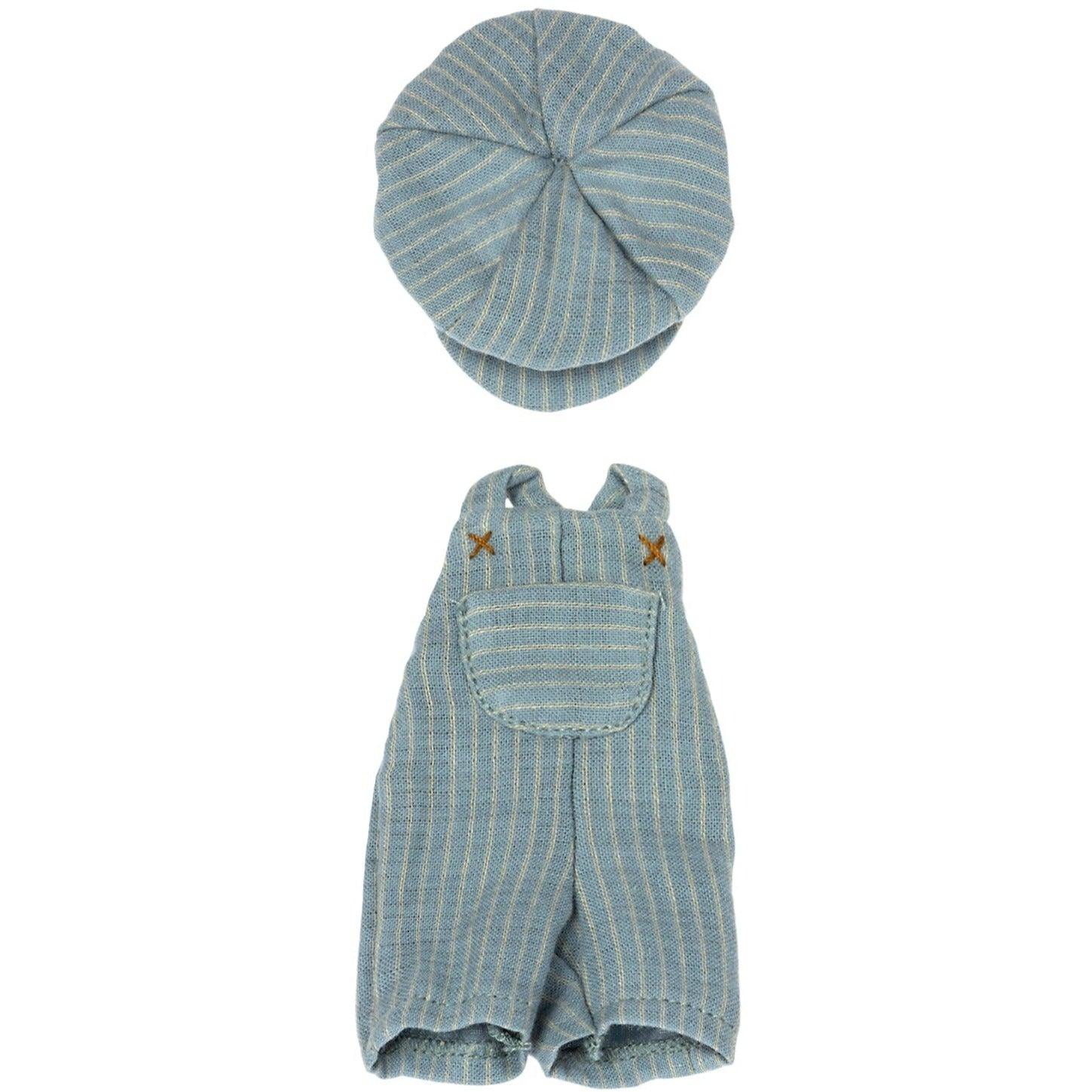 Maileg: ubranko dla misia synka Overalls & Cap for Teddy Junior - Noski Noski