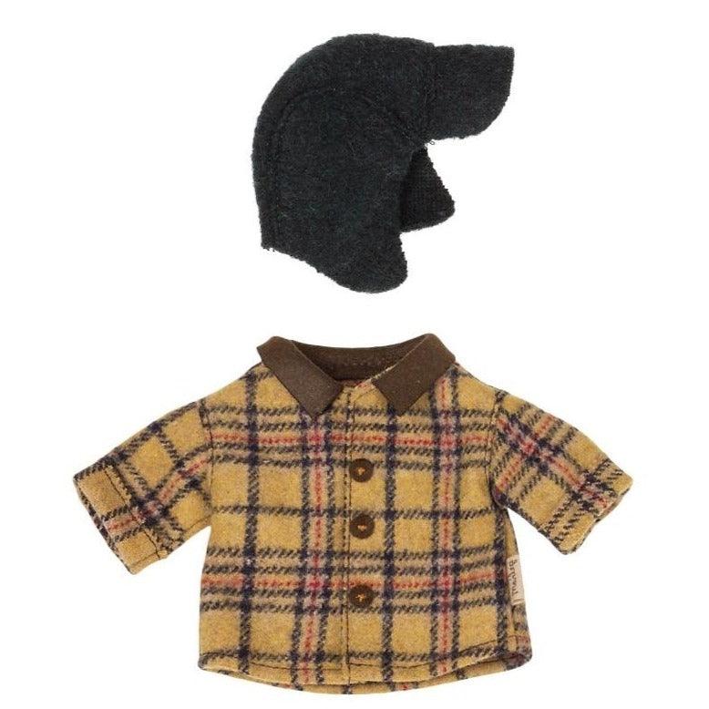 Maileg: ubranko dla taty misia kurtka i czapka Woodsman Jacket for Teddy Dad - Noski Noski